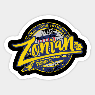 Zonian Panama Canal Zone Sticker